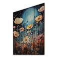 thumbnail image 2 of Designart "Enchanted Blossoms in Yellow and Blue Wildflowers" Floral Print on Natural Pine Wood, 2 of 5