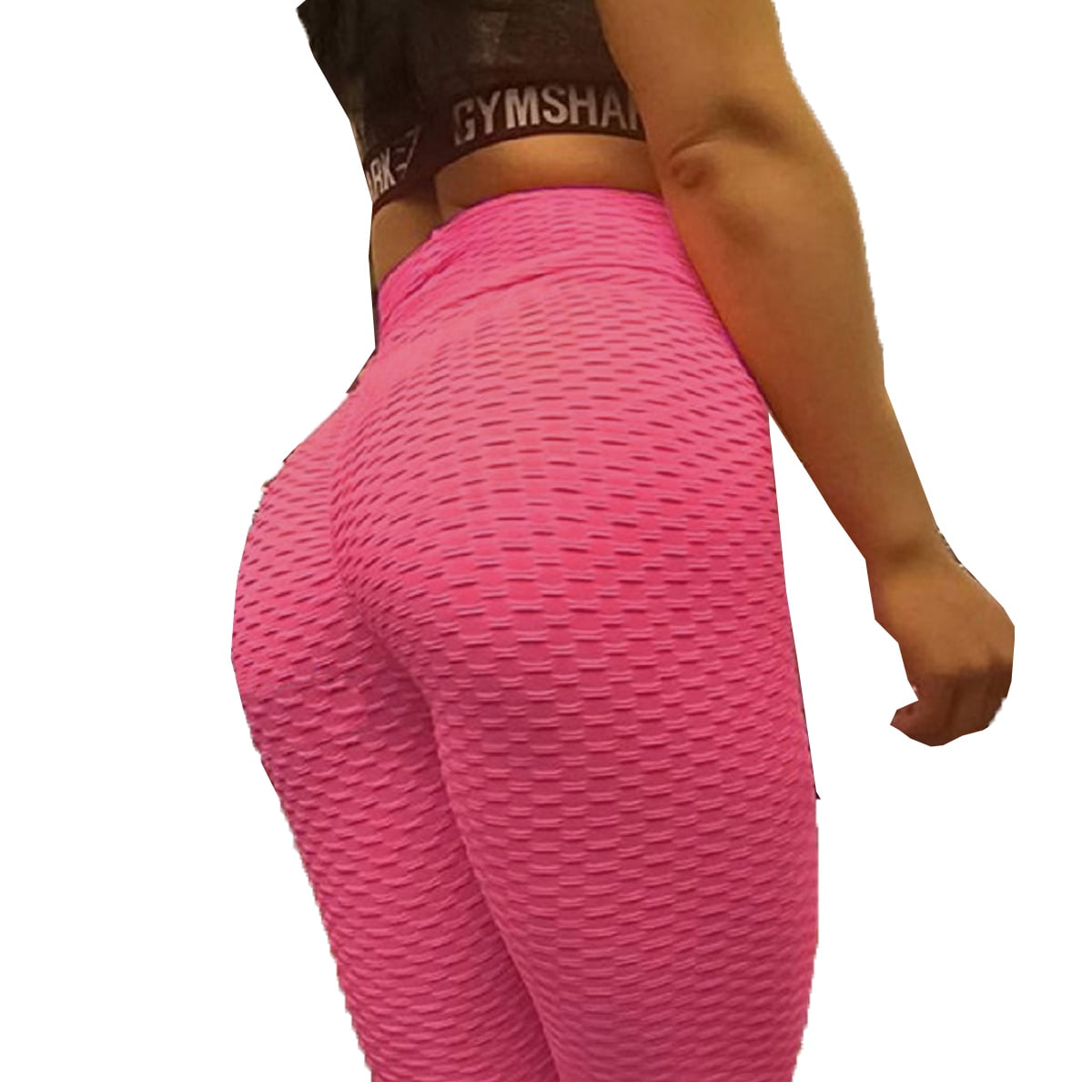Women Anti-Cellulite High Waist Yoga Gym Leggings Solid Butt Lift Elastic Pants~ 