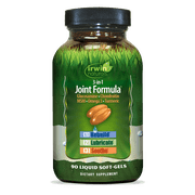 Irwin Naturals 3-in-1 Joint Formula - Powerful Joint Support Supplement with Glucosamine, Chondroitin, Turmeric & Boswellia - 90 Liquid Softgels