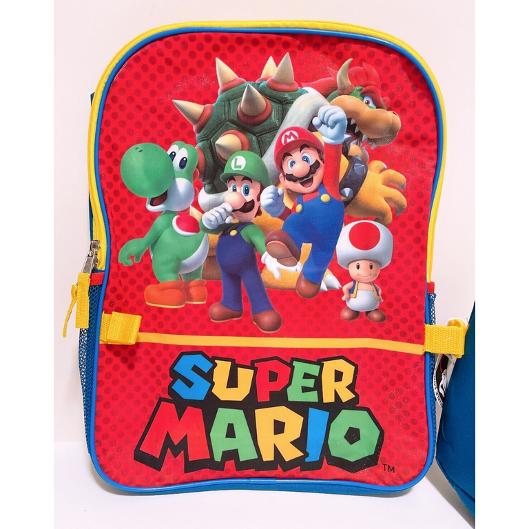 Skater Super Mario Lunch Bag,Set of 2