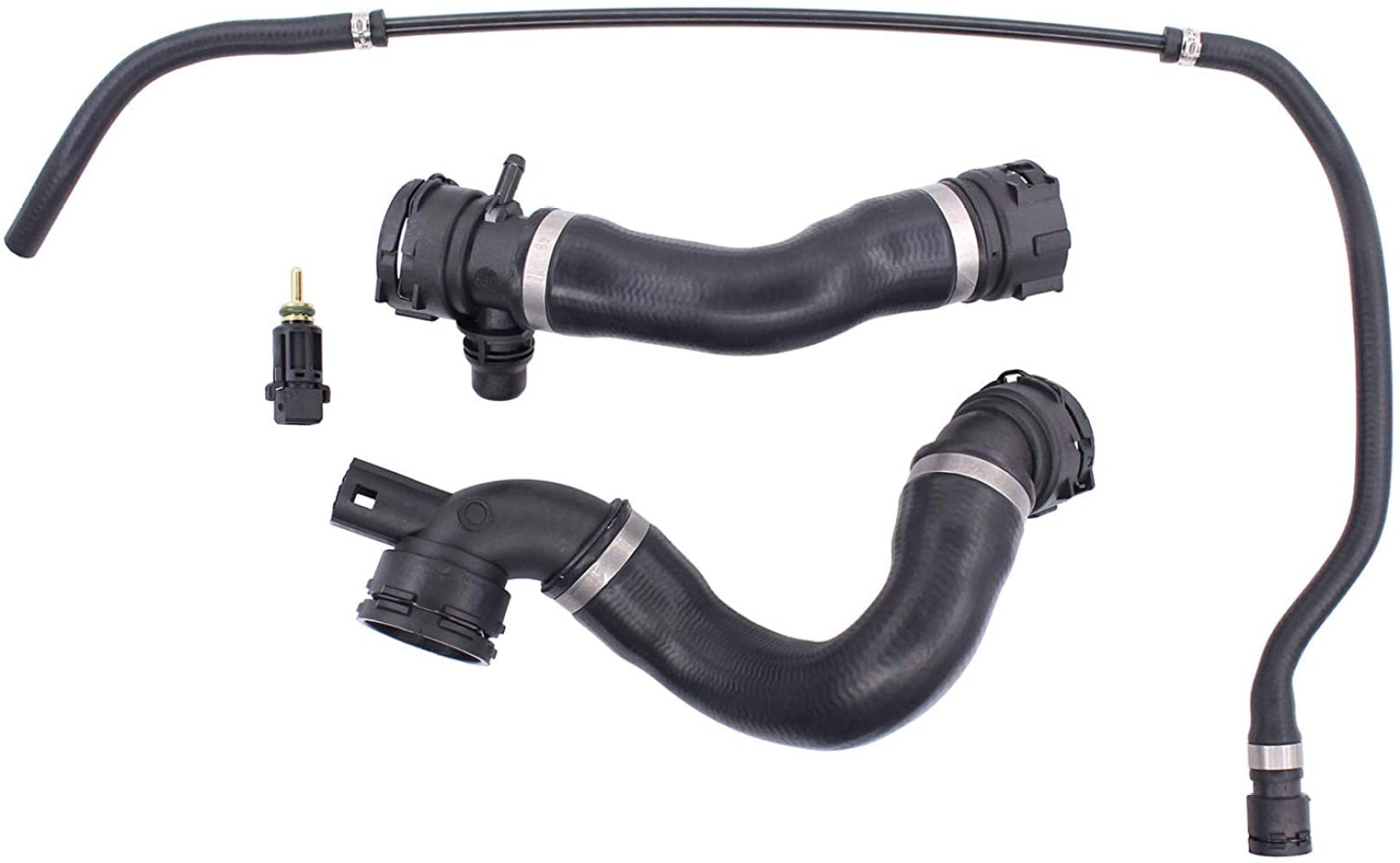 MOTOKU Set of 4 Low Upper Radiator Coolant Hose Vent Line Hose Sensor ...