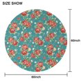 thumbnail image 6 of Round Waterproof Tablecloth Pioneer Floral Reusable Indoor/Outdoor Durable Table Cover for Kitchen and Dining Room 60 Inch X 60 Inch, 6 of 6