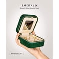 thumbnail image 2 of Joyero de terciopelo de felpa Benevolence LA | Organizador de joyeros de viaje con espejo | Destacado en las cosas favoritas de Oprah | Los mejores regalos para hija, novia, mamá | Regalos para ella -, 2 of 5