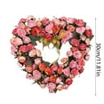 thumbnail image 3 of Valentine's Day With Heart Shaped Roses In Color Entrance Hall Wreath, 3 of 7