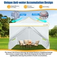 thumbnail image 5 of Hoteel 10x10 Heavy Duty Canopy EZ Commercial Outdoor Tent Portable Party Wedding Instant Canopy Shelter Anti-UV Waterproof Tent with 4 Removable Sidewalls,Carry Bag,White, 5 of 8