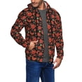 thumbnail image 2 of Kdxio Paisley 5 Print Men Hoodies Casual Hoodies for Men with Zip Pockets Full Zip Long Sleeve Sweatshirt Sports Hooded Jacket-X-Large, 2 of 5