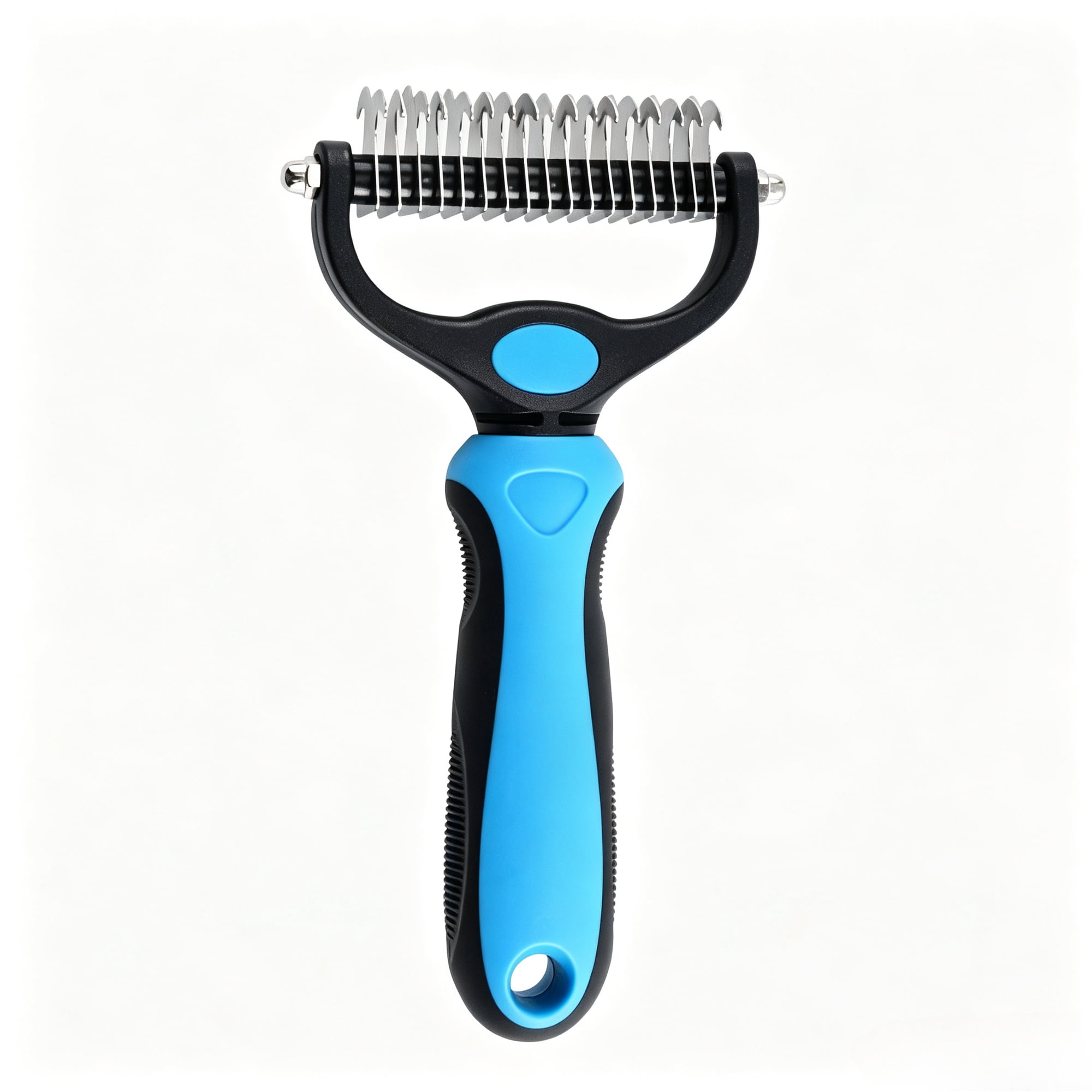 Dematting Comb for Dogs Undercoat Rake Pet Brush for Long Hair Deshedding Dog Brush Removes Tangles Knots and Loose Fur Grooming Tool for Thick Coats