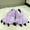 Purple, variant on Unisex Animal Paw Slippers Cute Cartoon Warm Soft Plush House Slippers Slippers for Women Men US Size 6-9