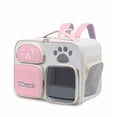 thumbnail image 1 of Portable breathable cat bag, Oxford cloth durable pet bag, outdoor pet backpack, foldable, 1 of 2