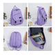 thumbnail image 2 of Set De 4 Mochilas Bolsa Juvenil Casual Color Rosa Malubero Malu1852, 2 of 3