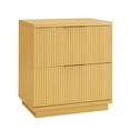 thumbnail image 4 of Better Homes & Gardens Lillian Fluted 2-Drawer Nightstand with USB, Natural Pine, 4 of 6