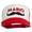Red White Red, variant on Mario Mustache Embroidered Foam Mesh Cap - Maroon White OSFM