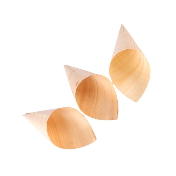 LITINKIMI Appetizer Cones Synthetic Snacks Nibbles Parties 50Pcs 5.9x2.4In