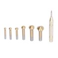 thumbnail image 1 of Fraise Trou Foret Bits, 7pcs Fraise Foret Centre Perforateur Outil Ensemble Trou Scie Centre Poinçon Kit Conception Révolutionnaire, 1 of 14
