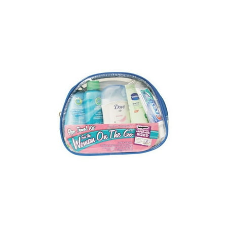 CONVENIENCE KITS INTERNATIONAL 400DAS 9-PIECE WOMEN    S TRAVEL KIT WITH ZIPPERED