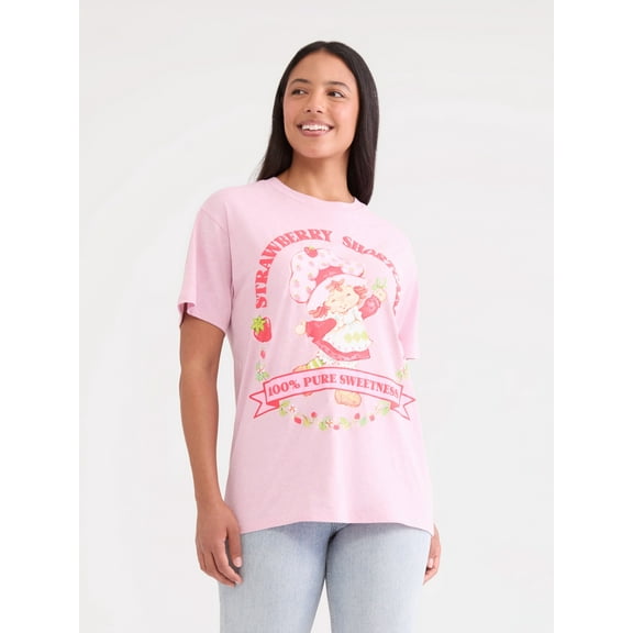 Strawberry Shortcake Graphic Tee, Sizes XXS-XXL, Women’s