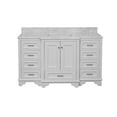 thumbnail image 2 of Nantucket 60" Single Bathroom Vanity with White Cabinet and Carrara Marble Top, 2 of 6