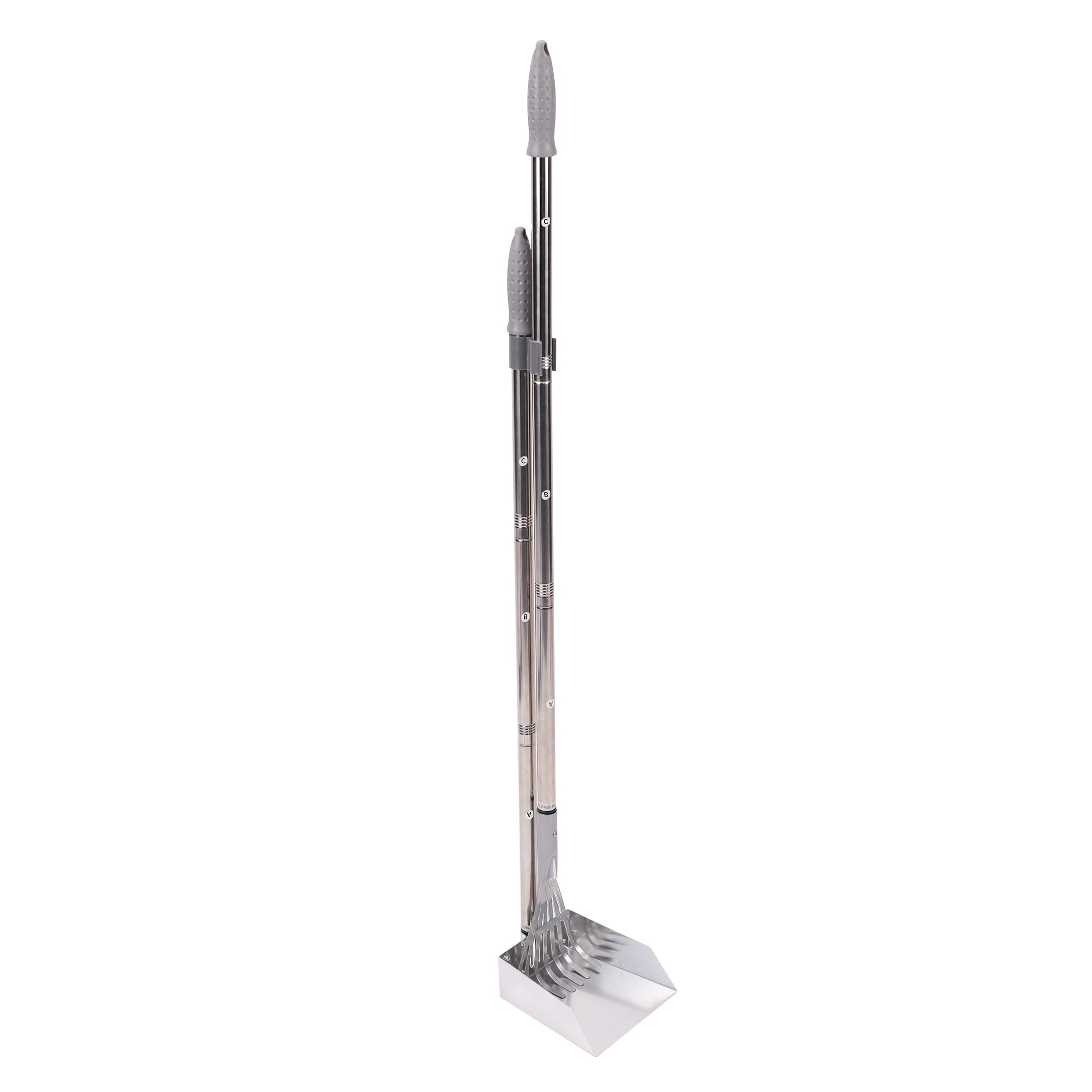 (3 pack) Vibrant Life Metal Dog Rake and Bin Pooper Scooper, 2 Piece Kit