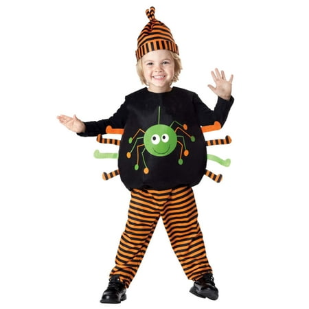 Infant Girls & Boys Plush Tiny Spider Costume with Top Pants &