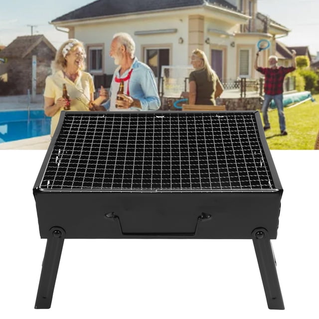 Portable Charcoal Grill, Stable Structure Lightweight Barbecue Grill for Picnic