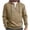 Khaki, variant on YYDGH Mens Half Zip Hoodies Drawstring Long Sleeve Pullover Tops Casual Lightweight Fall Winter Warm Sweatshirts Black S
