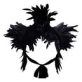 thumbnail image 2 of Capa elegante para el hombro, Poncho de cuello para niñas Mantón cogimiento de hombros de plumas para mujeres cómodas para regalo Fiesta Hugo capa del mantón de las mujeres, 2 of 7