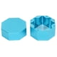 thumbnail image 5 of Soporte de caja de tiza Cue aleación de aluminio octogonal bola de billar universal caja de tiza accesorio de billar azul, 5 of 10