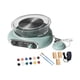 thumbnail image 5 of Kit de mini torno de cerámica con pétalo de pie profesional ajustable para dar forma a la cerámica Verde, 5 of 9