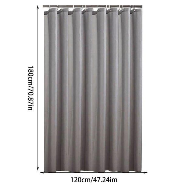 Sofa Vama Ropa de Cama Cortina de baño de 120 x 180 cm, color liso, impermeable, de poliéster grueso, para puerta de baño. for Navideño