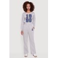 thumbnail image 2 of Women's Embroidered Graphic Fleece Lined Sweatshirt, 2 of 5