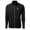 thumbnail image 2 of Men's Cutter & Buck Black Kansas Jayhawks Big & Tall Adapt Eco Knit Hybrid Recycled Full-Zip Jacket, 2 of 3