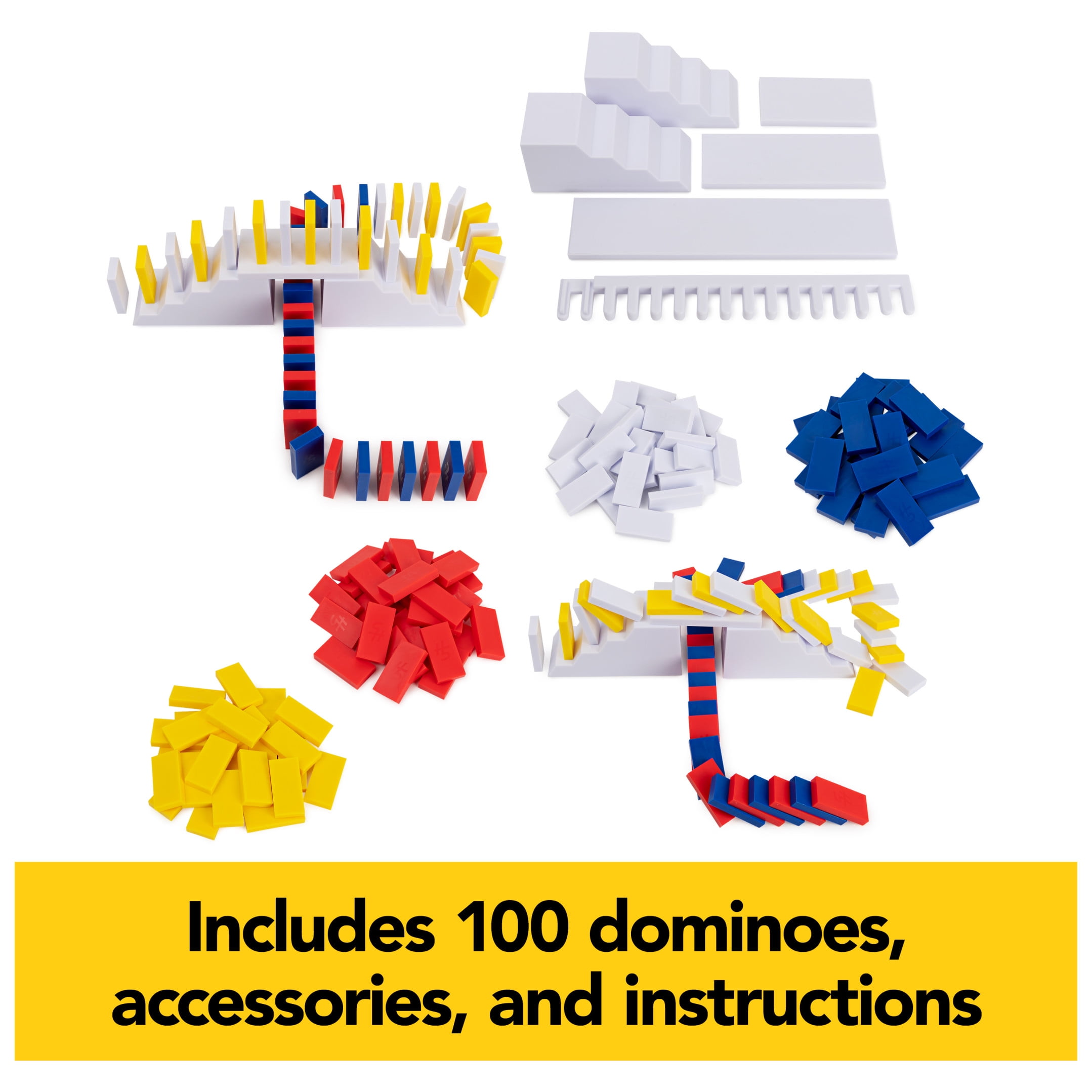 Spin Master Games, Lily Hevesh H5 Domino Creations 100-Piece Dominoes Set, Kids Games, Building Toys, Classic Game, Dominoes for Adults, Ages 5+