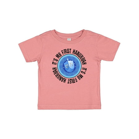 

Inktastic My First Hanukkah Dreidel Gift Baby Boy or Baby Girl T-Shirt