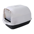 thumbnail image 4 of Fully Enclosed Cat Litter Box Easy Tidy Large Semiclosed Box Toilet for Kitten Kitty, 4 of 9