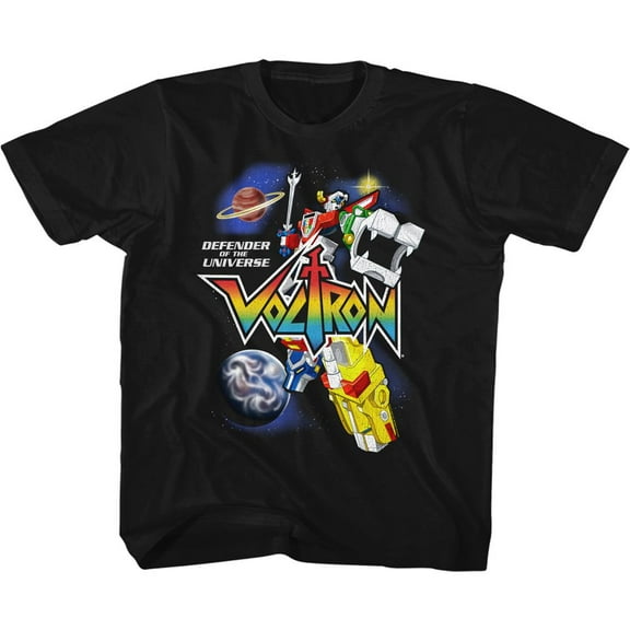 Voltron inspace Black Youth T-Shirt M (10-12)