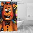 thumbnail image 3 of Saiise Five Nights At Freddy'S Print Shower Curtain for Bathroom,Shower Curtain Set with Hooks for Home, Bathroom Decor Waterproof Fabric,72x72, 3 of 8