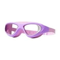 thumbnail image 2 of CxhicLuv Kids' Swim Goggles, 7.3×5×5 Inch, Anti-Fog, Waterproof, UV-Protected, Ideal for Pools, Beaches, Plastic & Adjustable, Suitable for Kids Aged 6-14, Young Swimmers, Purple, 2 of 6