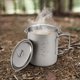 thumbnail image 5 of Agua Ultralight Titanium Cup Taza Portátil Al Aire Libre Camping Picnic Copa de Agua Con Plegable de 300 ml / 400 ml / 450ml / 750ml, 5 of 7