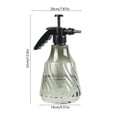 thumbnail image 3 of 1500ml High Pressure Garden Spray Bottle, Adjustable Watering Can for Lawn and Cleaning, Large Capacity Translucent Bottle with Long Nozzle, 3 of 6