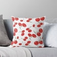 thumbnail image 6 of Ryan; Red Cherry Cartoon Seamless 45x45cm Pillow Cover – Playful Fruit Pattern for Kitchen, Kids' Room or Summer Decor, 6 of 7