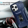 thumbnail image 6 of Allytech Shockproof Back Case for Apple iPhone 15 Pro, Military Grade Protective With Ring Holder Stand Compatible with Car Mount Anti-slip Hybrid Rugged Bumper Phone Cover for Men Boys -Blue, 6 of 8