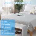 thumbnail image 5 of Cooling Throws Blankets, Ice Blanket for All-Season, Ultra-Cool Lightweight Blanket for Bed, Gray, 5 of 5