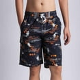 thumbnail image 6 of Xysaqa Mens Swim Trunks Board Shorts Cool Printed Lightweight Beach Shorts for Men Cotton Casual Hawaiian Bathing Suits 3X 4X 5X 6X （Available in Big & Tall Sizes), 6 of 6