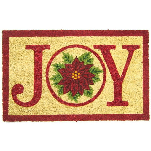 Geo Crafts, Inc Joy Pointsettia Doormat