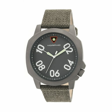 Morphic 4103 M41 Series Mens Watch, Green Dial, 44mm, Gray Case