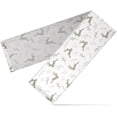 thumbnail image 2 of Coolnut Gold Yarn Square Table Runner, Kitchen Table Matching for Daily and Holiday Seasonal Indoor or Outdoor Party (27X120). House Decor, 2 of 7