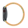 thumbnail image 5 of Open Box Apple Watch Braided Solo Loop Band 40mm 41mm 42mm Series 3 4 5 6 7 8 SE Size: 6 Bright Orange, 5 of 6