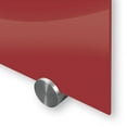 thumbnail image 2 of Best-Rite Visionary Colors Magnetic Glass Dry Erase Whiteboard 47.24" x 94.49" Red (83846-Red), 2 of 2