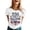 9White, variant on Women'S American Flag Printed T-Shirt USA 250th Anniversary Round Neck Casual Loose Graphic Tees