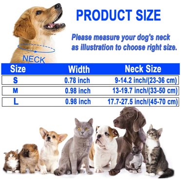 KOIKVS Dog Reflective, Durable Nylon Adjustable Collar With